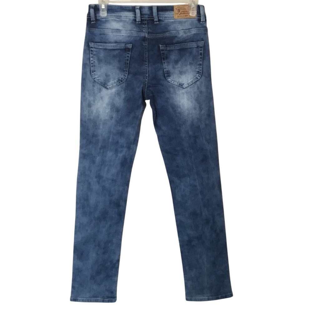 Diesel Jeans Kids Thanaz J US Skinny Distressed Denim Blue Size 14 - Picture 7 of 12